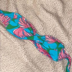 Lily Pulitzer strapless bikini top